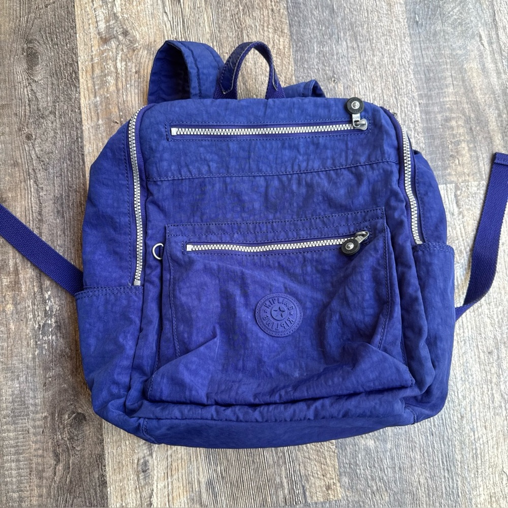 Kipling Seoul Large Backpack 15” Laptop Blue No Monkey